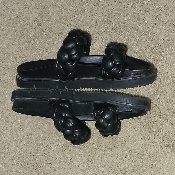 Steve Madden - Womens Choice Black - Flatform Sandals Size 8 - Picture 2 of 7